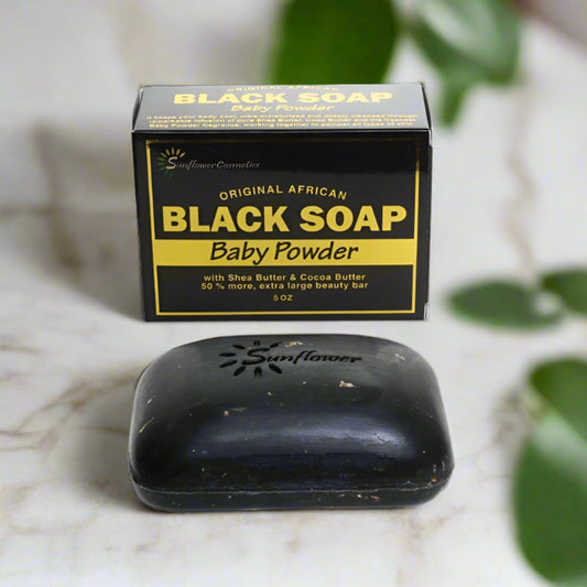 Baby Powder Black Soap - 5 oz.