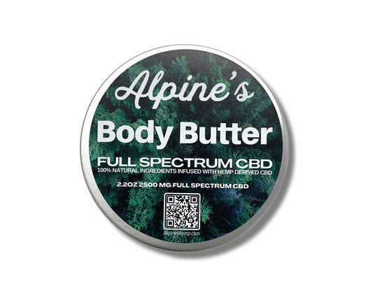 Alpine's Full Spectrum 2500mg CBD Body Butter