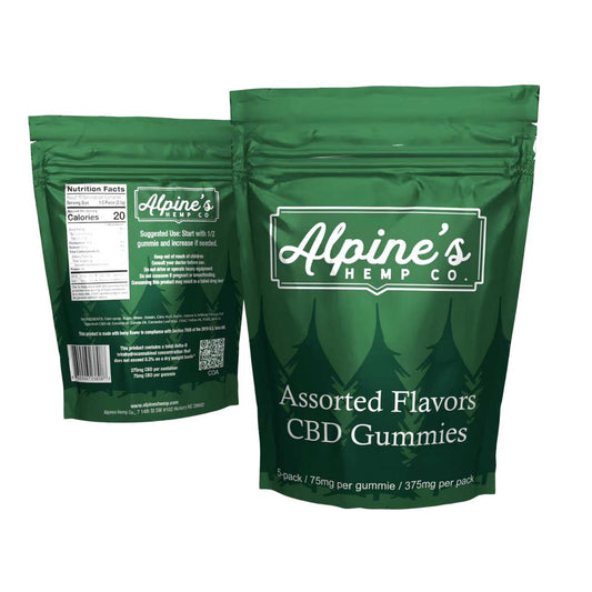 Alpine's Full Spectrum CBD Gummies, 75mg each - Assorted Flavors