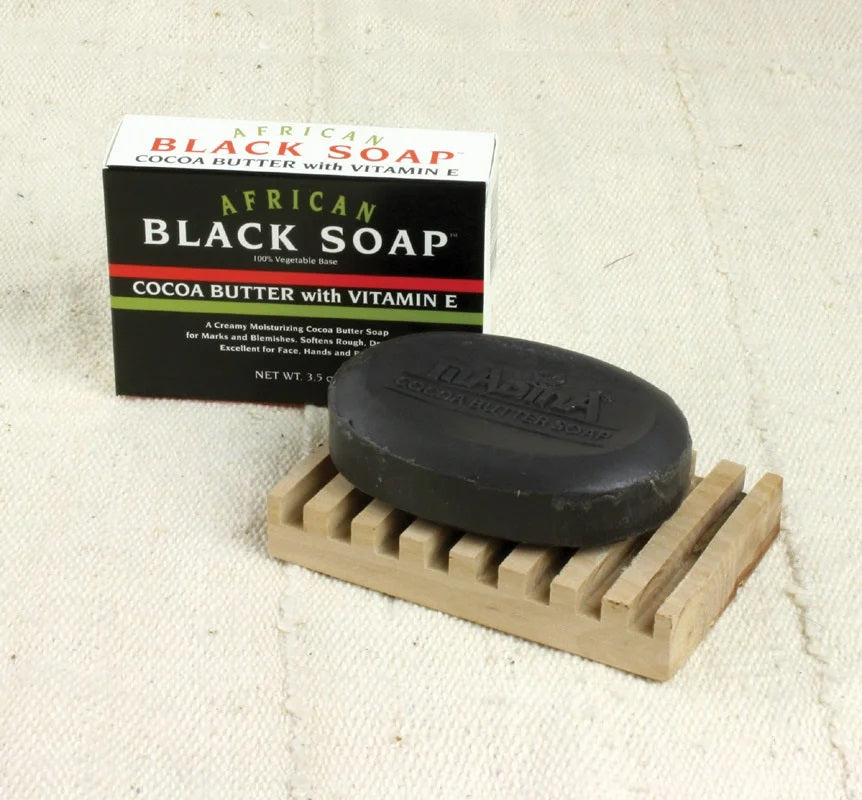 African Cocoa Butter Black Soap - 3½ oz.