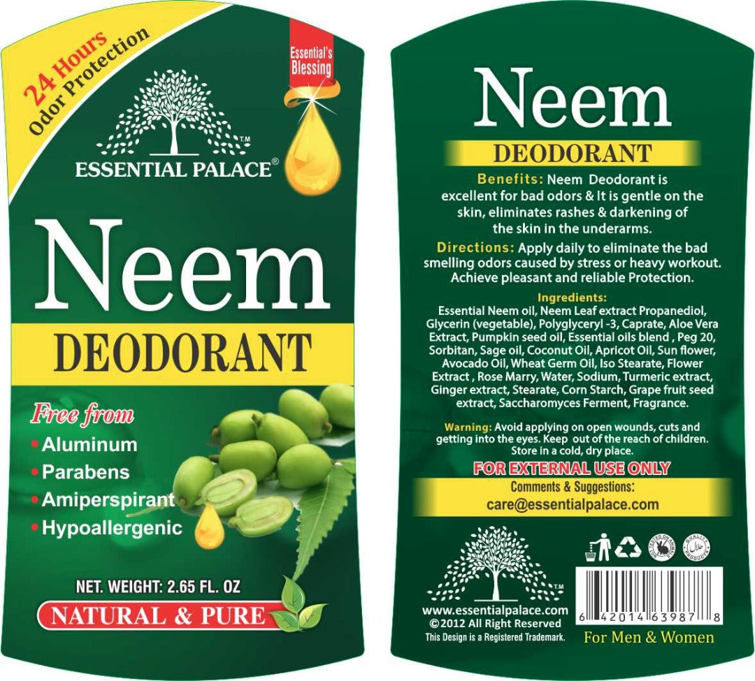 Essential Palace| Organic African Neem Deodorant