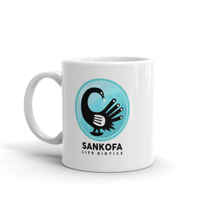 Sankofa White glossy mug